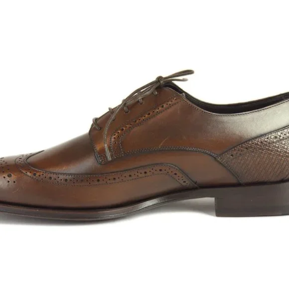 Bashwood Handmade Brown Leather Brogue Style Oxfords